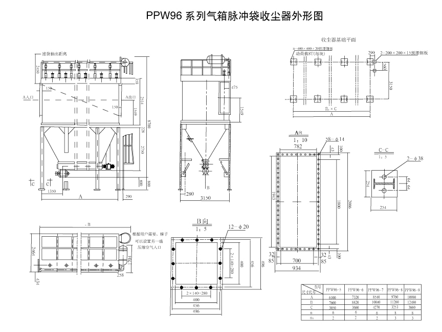 FMQD(PPC,PPW)型氣箱式脈沖袋式除塵器